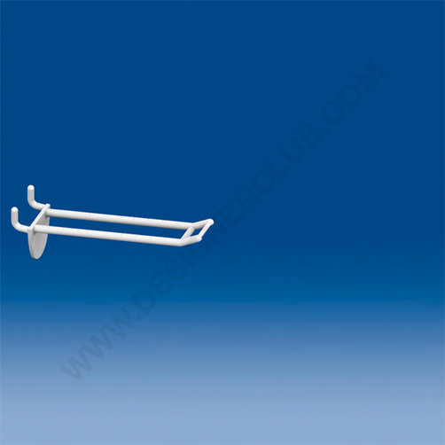 Double prong white double hook clip mm. 100 small price holder