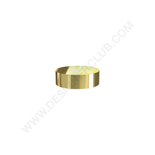 Decorative gold cover for screw