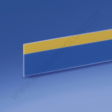 Profilo porta prezzi piatto, adesivo, aletta bassa mm. 32 x 1000 pvc antiriflesso