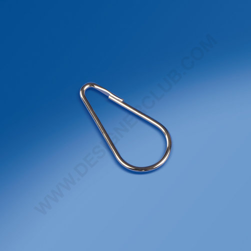 Pear-shaped metal hook mm. 64,5
