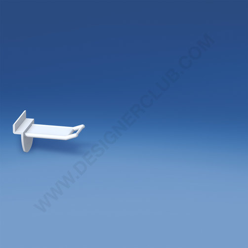 Pletina de alambre reforzada de color blanco con soporte de precio pequeño mm. 50