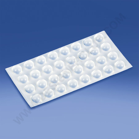 Pie adhesivo antideslizante transparente diámetro mm. 16x7,9