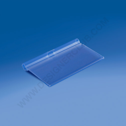 Label holder for prongs with central cut mm. 85x39