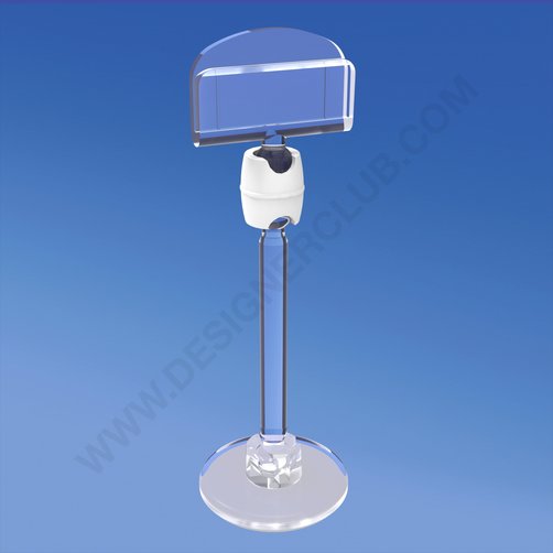 Adhesive mini base Ø mm. 30 with stem mm. 50 and sign holder mm. 27