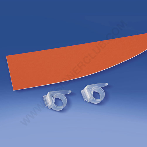 Shaped panel for snail clips with gripper cm 40x7