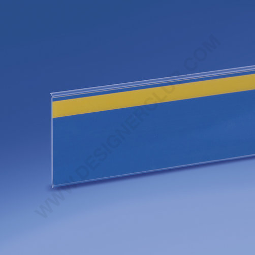 Profilo porta prezzi con guida di posa, adesivo mm. 50 x 1000 pvc cristallo