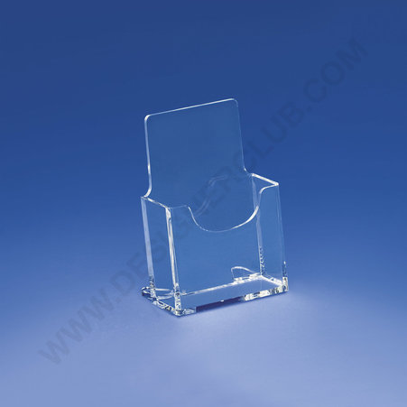 Vertical business card holder with feet for counter