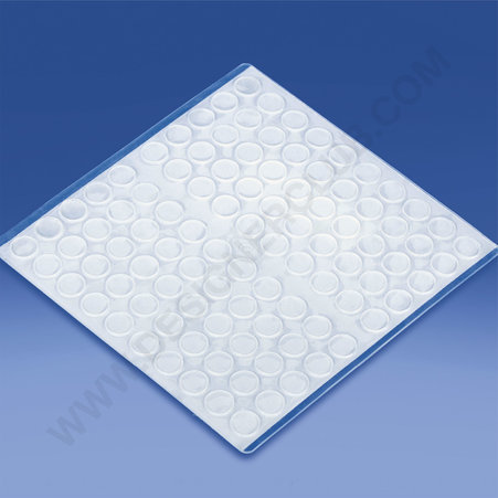 Piedino antisdrucciolo adesivo trasparente diam. mm. 10x1,5