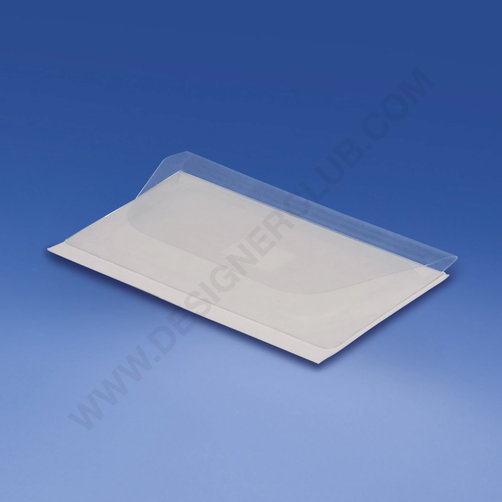 Enveloppe transparente adhesive 105 x 60 mm.  avec rabat