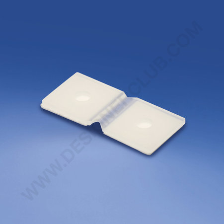 Dobradiça flexível semitransparente adesiva plástica