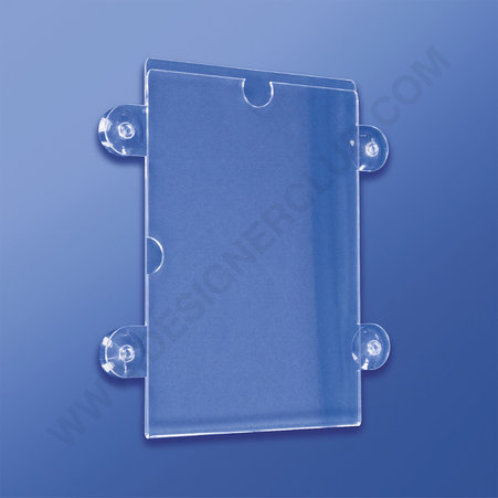 Advertising holder with suction cups a4 - 210 x 297 mm.