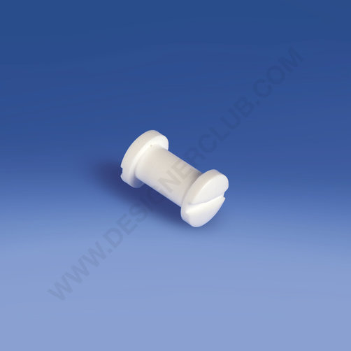 Push screw Ø mm. 9, thickness mm. 9,5 white