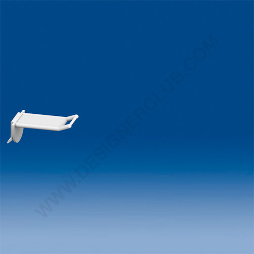 Broche (gancio) in plastica larga rinforzata mm. 50 bianca porta etichette piccolo
