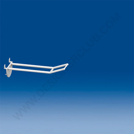 Double plastic prong white with automatic hook mm. 100 big price holder