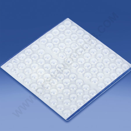 Pied anti-dérapant adhésif transparent diamètre 10x3 mm