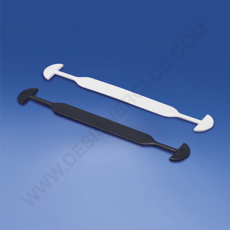 Plastic half-moon-shaped handle mm. 158 black