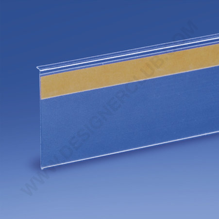 Antiglare adhesive scanner rail with setup guide mm. 38 for rectangular shelf