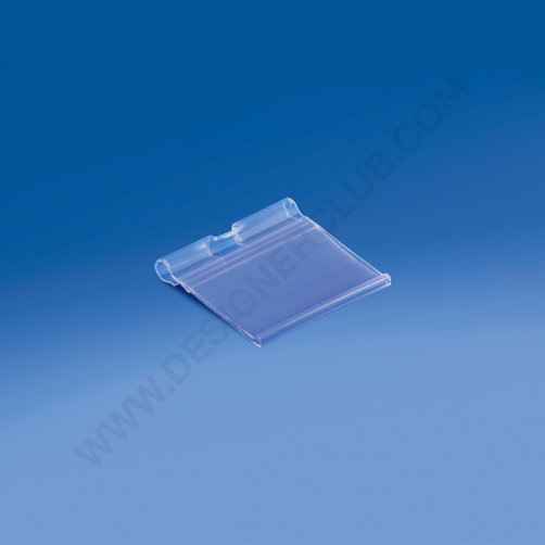 Label holder for prongs with central cut mm. 50x38