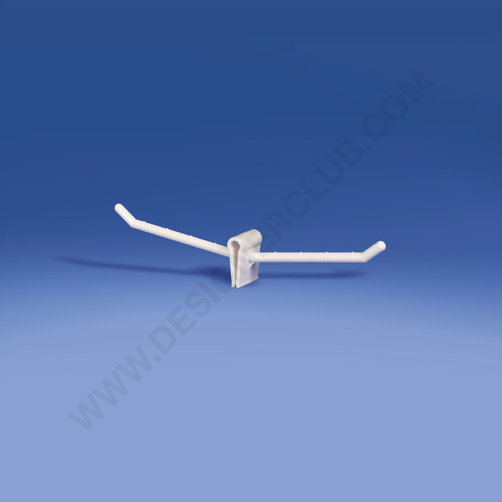 Single bilateral plastic prong mm. 70 white