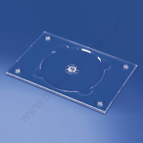 Transparent tray for dvd a5 format