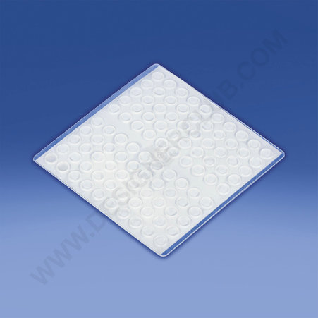 Anti-slip adhesive transparent foot diametre  mm. 7x1,5