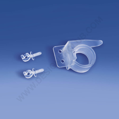 Kit 1 snail clip with 2 holes and 2 plastic screws