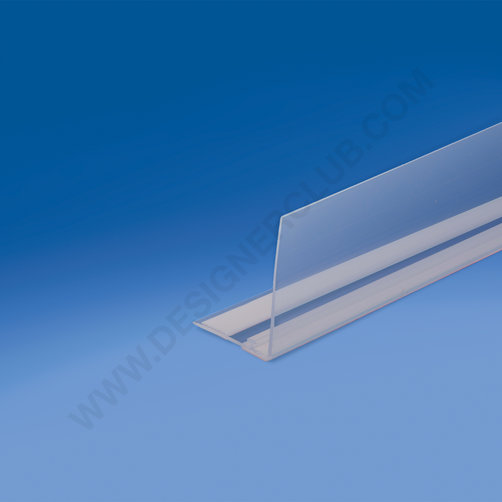 90° rail for dividers height mm. 60 with adhesive base,  length mm. 1245