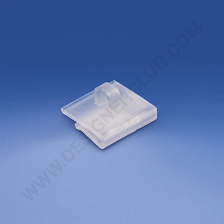 Clear plastic ceiling clip
