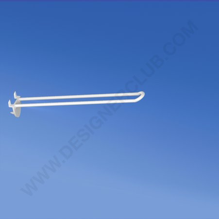 Double plastic prong white with automatic hook mm. 200