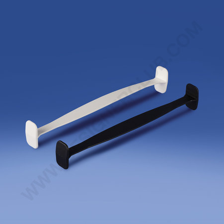 Plastic rectangular-shaped handle mm. 164 black