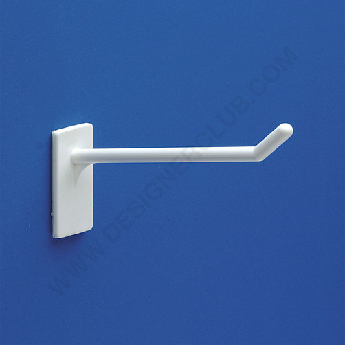 White single adhesive plastic prong mm. 75