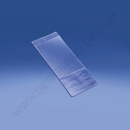 Enveloppe transparente 2 compartiments 72x132 mm. et 74x53 mm