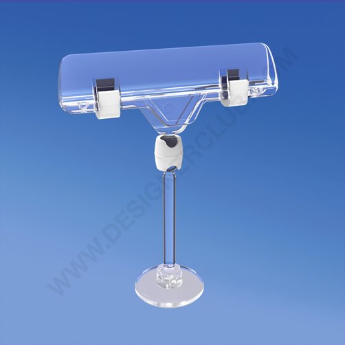 Adhesive mini base Ø mm. 30 with stem mm. 50 and clamp sign holder mm. 80