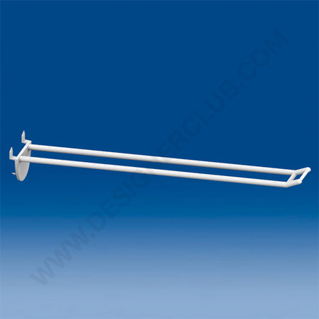 Double plastic prong white with automatic hook mm. 250 small price holder