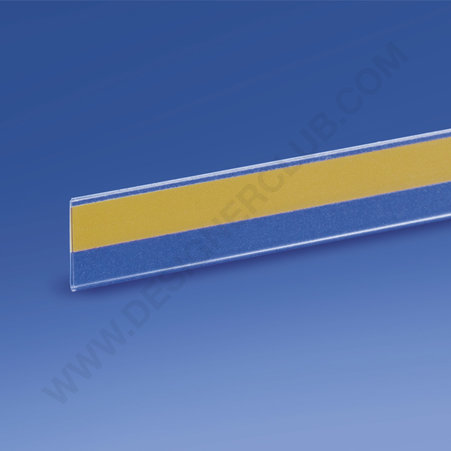 Flat adhesive scanner rail mm. 17 x 1000 crystal pvc