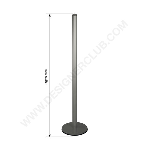 Pole with 2 channels and heavy base