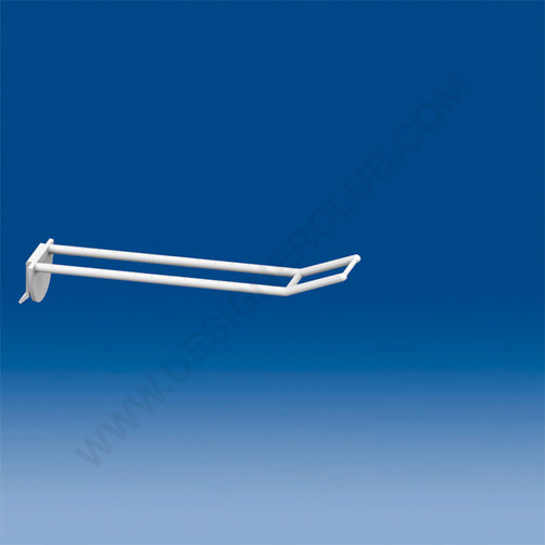 Universal double prong mm. 150 white with big price holder