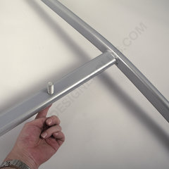 Marco de aluminio de doble cara para el pavimento mm. 700 x 1000