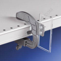 High resistance silver shelf clamp with 2 transversal holes