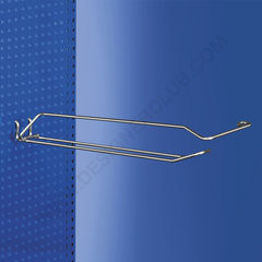 Gancho simple de doble punta con soporte de precio de gancho en l mm. 300