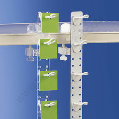 Transparent support for pegboard prongs