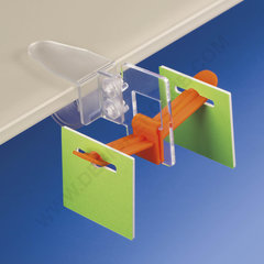 Transparent support for bilateral prongs