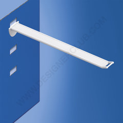 Universal wide plastic prong mm. 250 white with small price holder