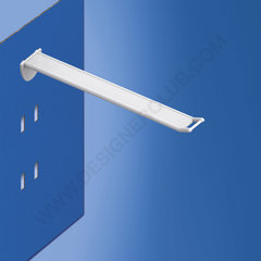 Wide plastic prong white mm. 200 with antitheft and small price holder