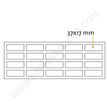 Almofada adesiva rectangular mm. 37x17