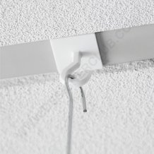 Bouton crochet adhesif carre pour plafond