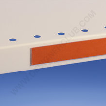 Profilo porta prezzi piatto, 1 piega, adesivo mm. 18 x 1000 pvc antiriflesso