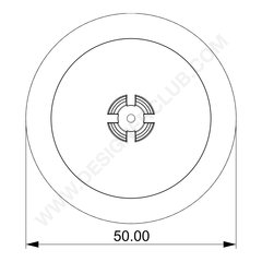 Diameter af bund mm. 50