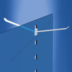 Wide bilateral plastic prong mm. 150 white