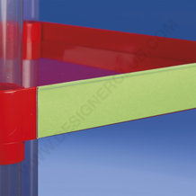 Profilo porta prezzi con aletta protettiva, ad mm. 38 x 1330 pvc cristallo